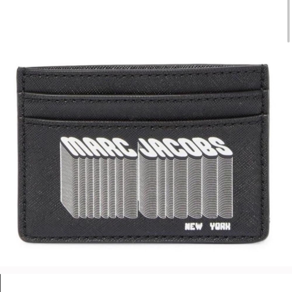 Marc Jacobs Black Many Layers of Leather Card Case
